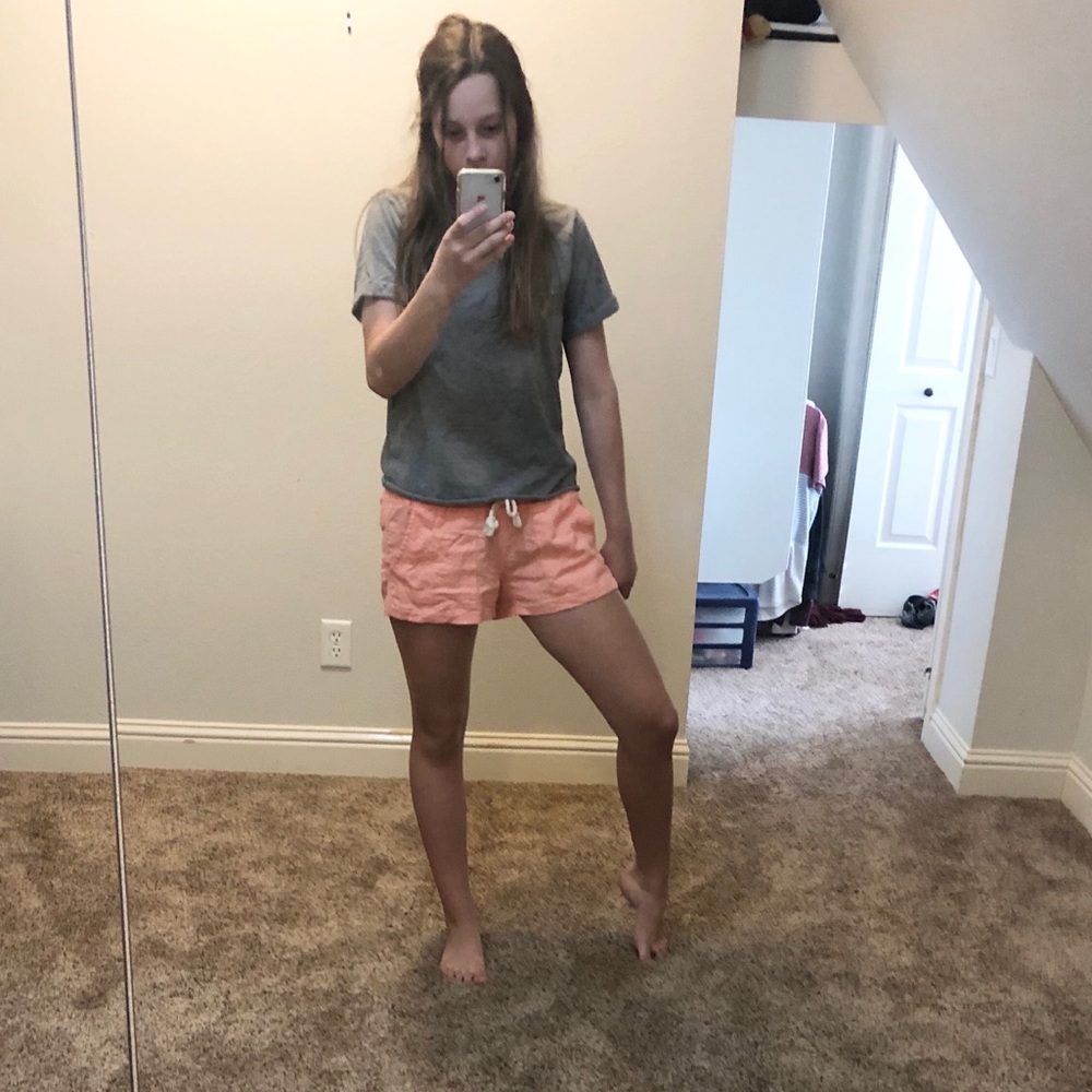 Salmon Pink Roxy Shorts